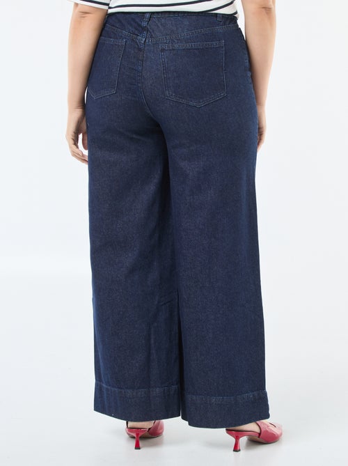 Jeans a vita alta wide leg - Kiabi