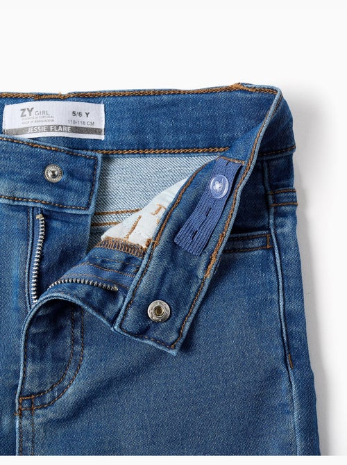 Jeans a zampa con cintura regolabile e tasche - Kiabi
