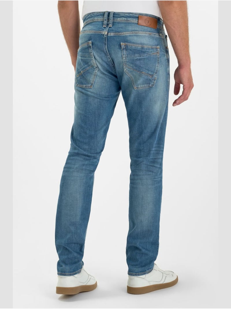 Jeans adjusted stretch 700/11, lunghezza 34 Blu - Kiabi