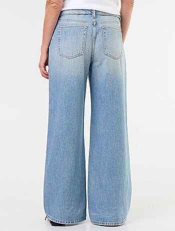 Jeans ampi con cintura fantasia