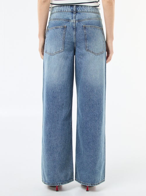 Jeans ampi con doppia apertura abbottonata - Kiabi