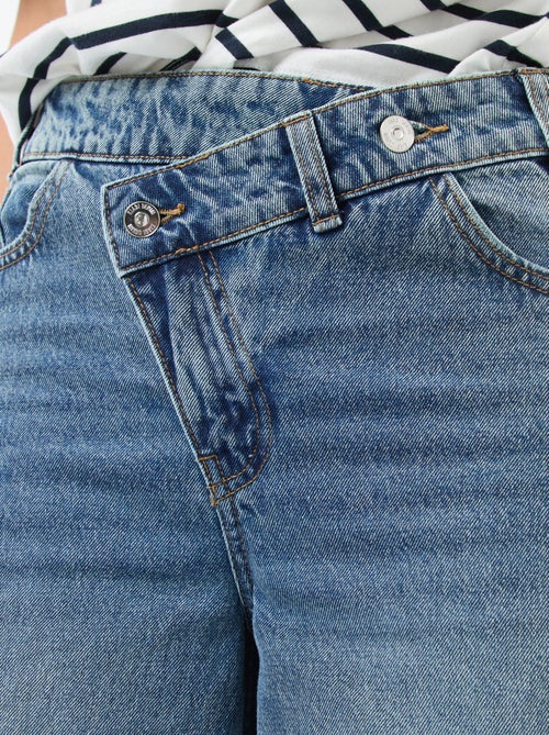 Jeans ampi con doppia apertura abbottonata - Kiabi