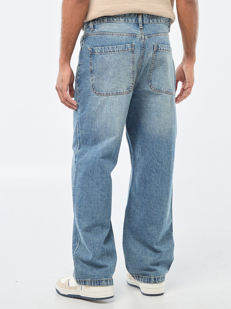 Jeans ampi / relaxed fit a 5 tasche Blu - Kiabi