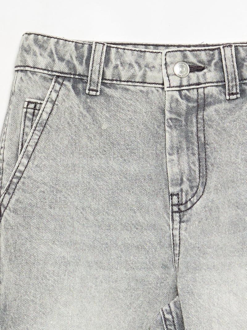 Jeans ampi stile carpenter Grigio - Kiabi