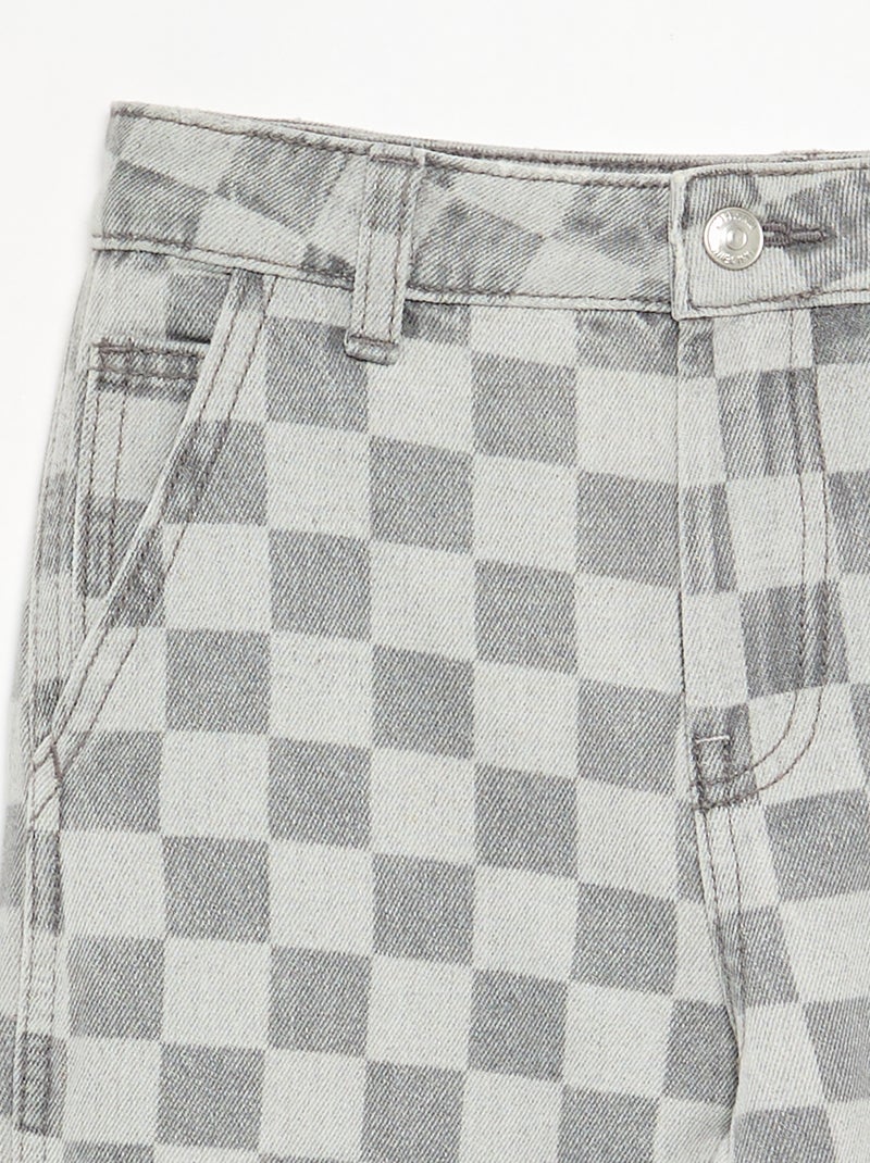 Jeans ampi stile carpenter Grigio - Kiabi