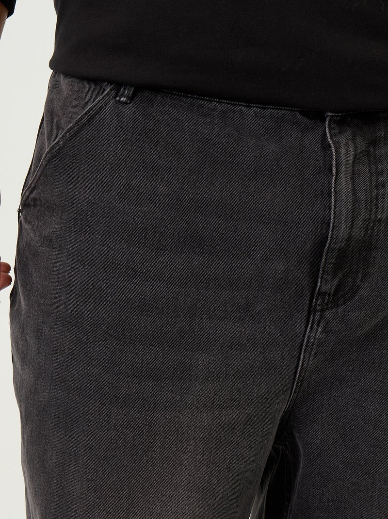 Jeans ampio taglio carpenter Nero - Kiabi