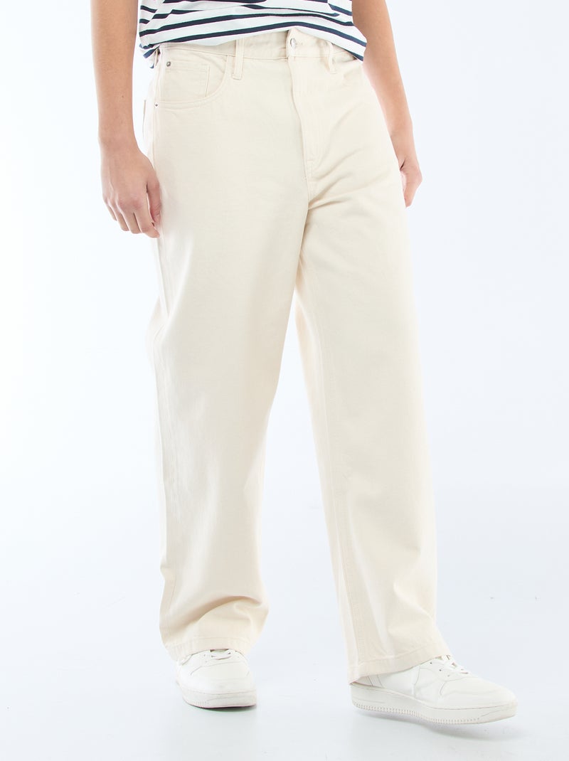 Jeans baggy Bianco - Kiabi