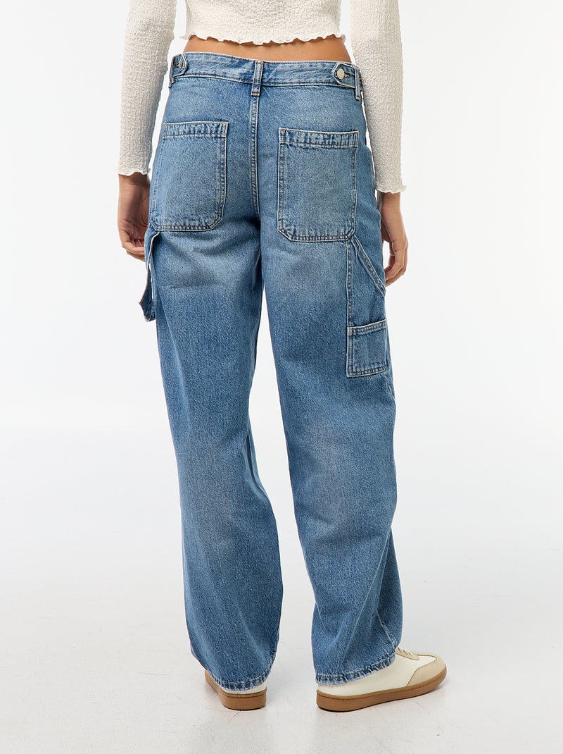 Jeans baggy con abrasioni originali Blu - Kiabi