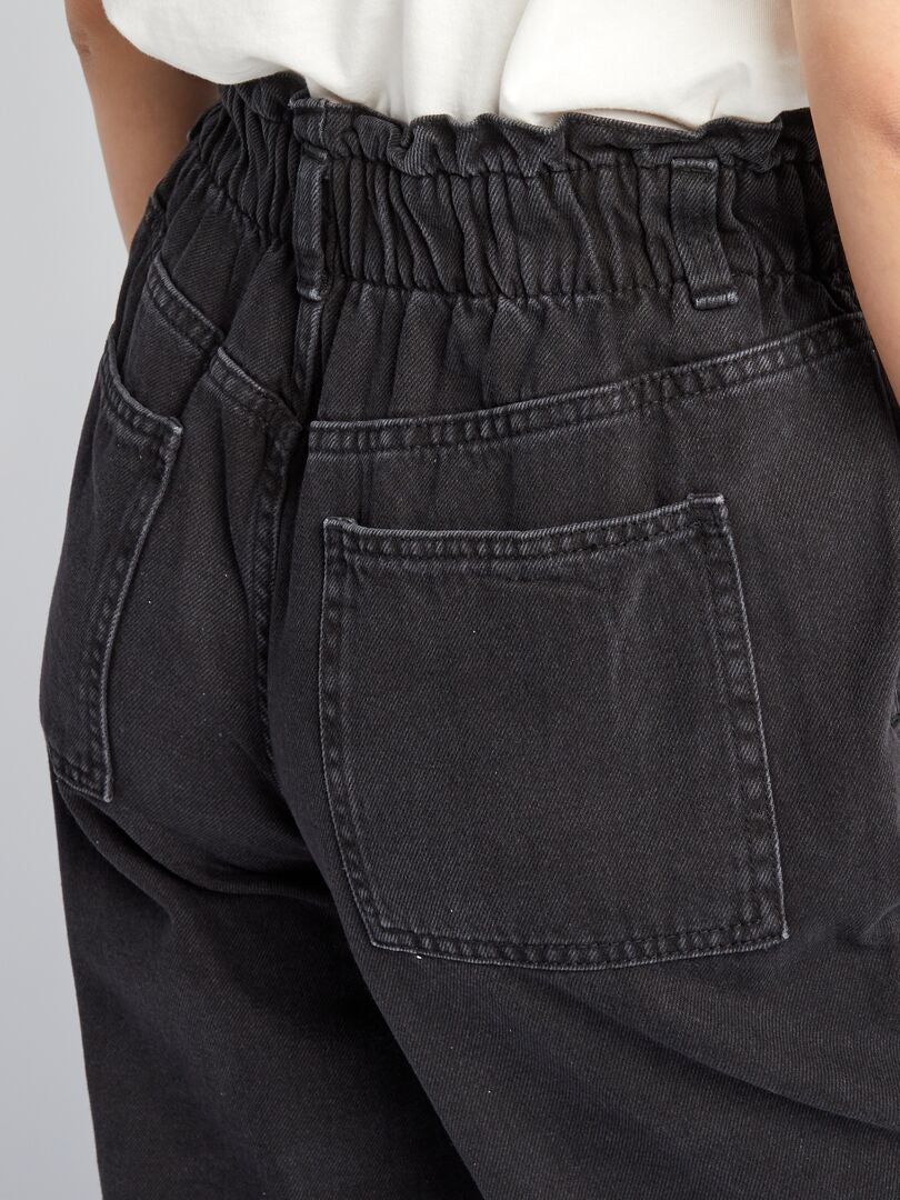 Jeans baggy con vita elasticizzata GRIGIO Kiabi 20.00€