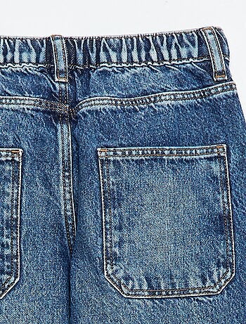 Jeans baggy tinta unita 5 tasche