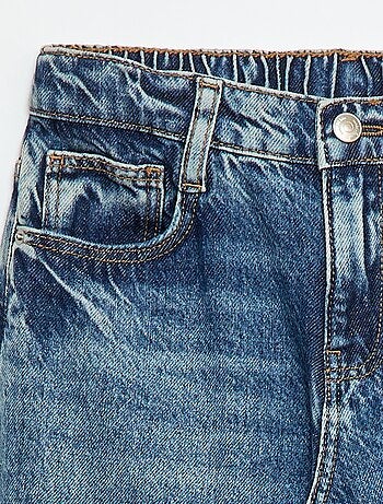 Jeans baggy tinta unita 5 tasche