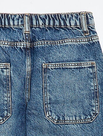 Jeans baggy tinta unita 5 tasche