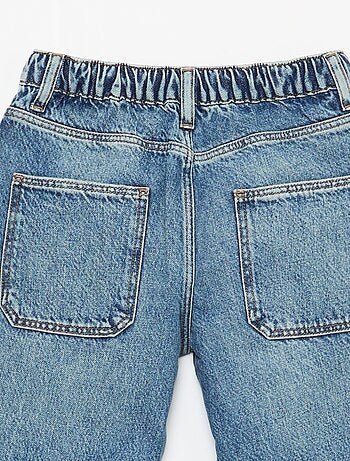 Jeans baggy tinta unita 5 tasche