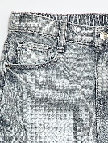 Jeans baggy tinta unita 5 tasche