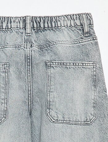 Jeans baggy tinta unita 5 tasche