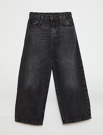 Jeans baggy tinta unita 5 tasche