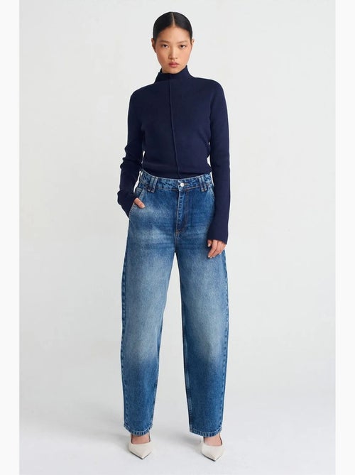 Jeans balloon a vita alta con gamba ampia dilvin - Kiabi Jeans balloon a vita alta con gamba ampia dilvin - Kiabi