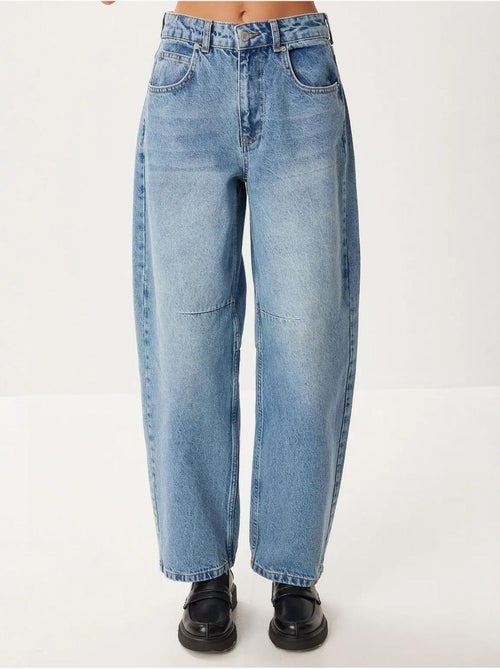 Jeans balloon fit a vita alta con risvolto boot cuff istanbul - Kiabi Jeans balloon fit a vita alta con risvolto boot cuff istanbul - Kiabi