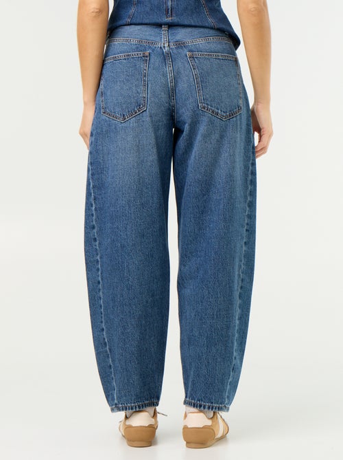 Jeans barrel a vita alta - Kiabi