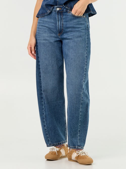 Jeans barrel a vita alta - Kiabi