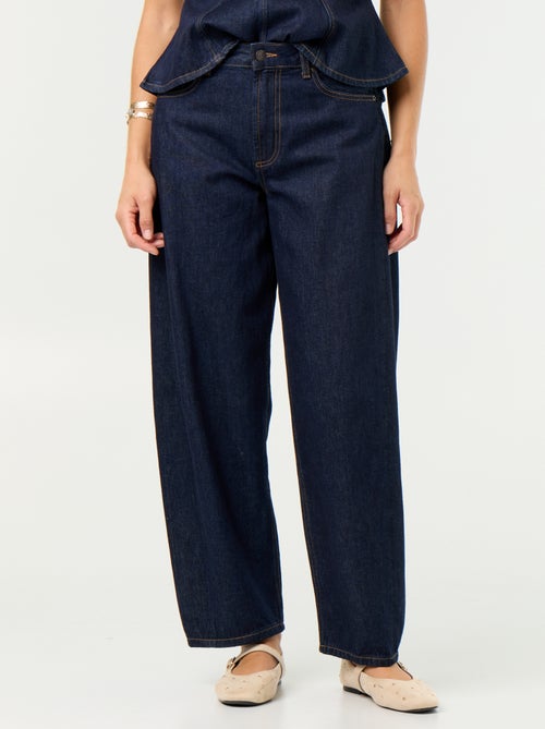 Jeans barrel a vita alta - Kiabi