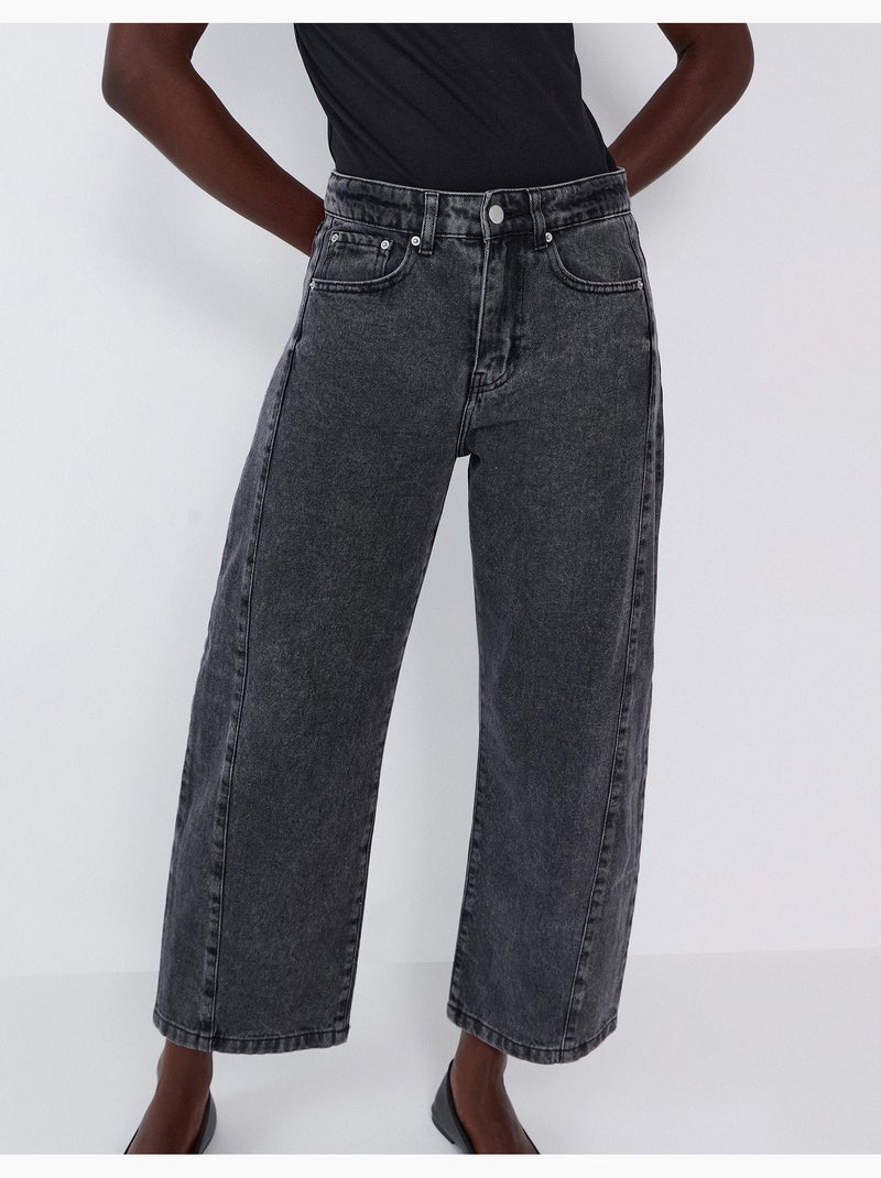 Jeans barrel, mo fashion Grigio - Kiabi