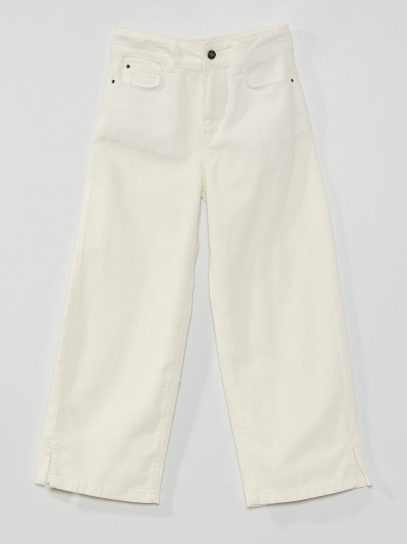 Jeans bianchi larghi BIANCO - Kiabi