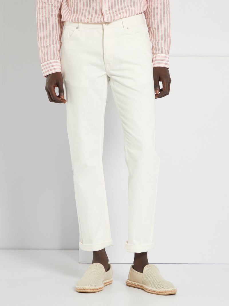 Jeans bianchi regular L32 BIANCO - Kiabi