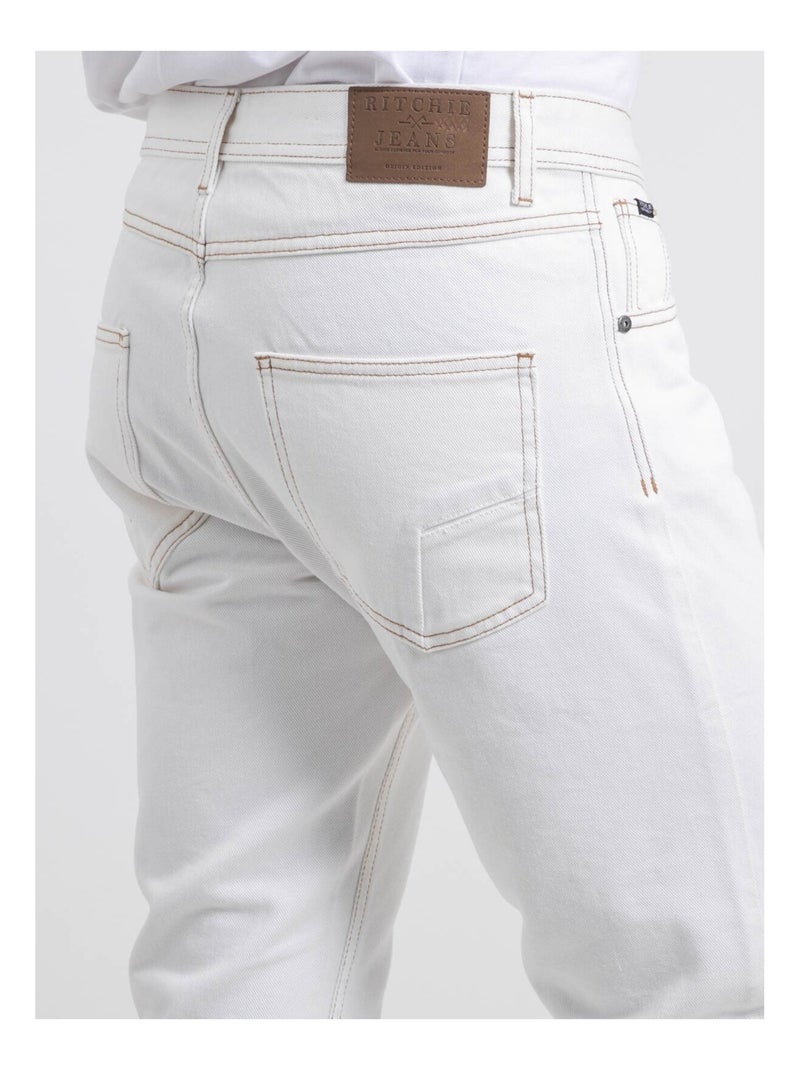 Jeans bianco taglio dritto SISKA Bianco - Kiabi