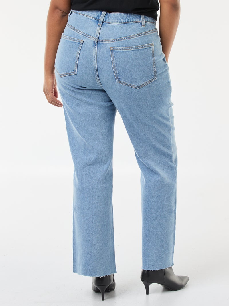 Jeans bootcut con orlo sfrangiato Blu - Kiabi
