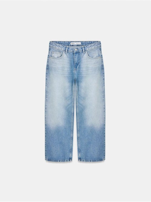 Jeans capri a vita bassa a gamba ampia dilvin - Kiabi Jeans capri a vita bassa a gamba ampia dilvin - Kiabi