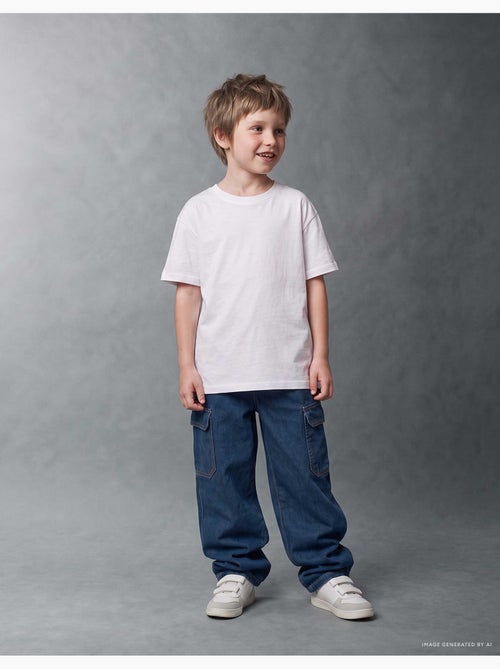 Jeans cargo ampia con coulisse - Kiabi Jeans cargo ampia con coulisse - Kiabi