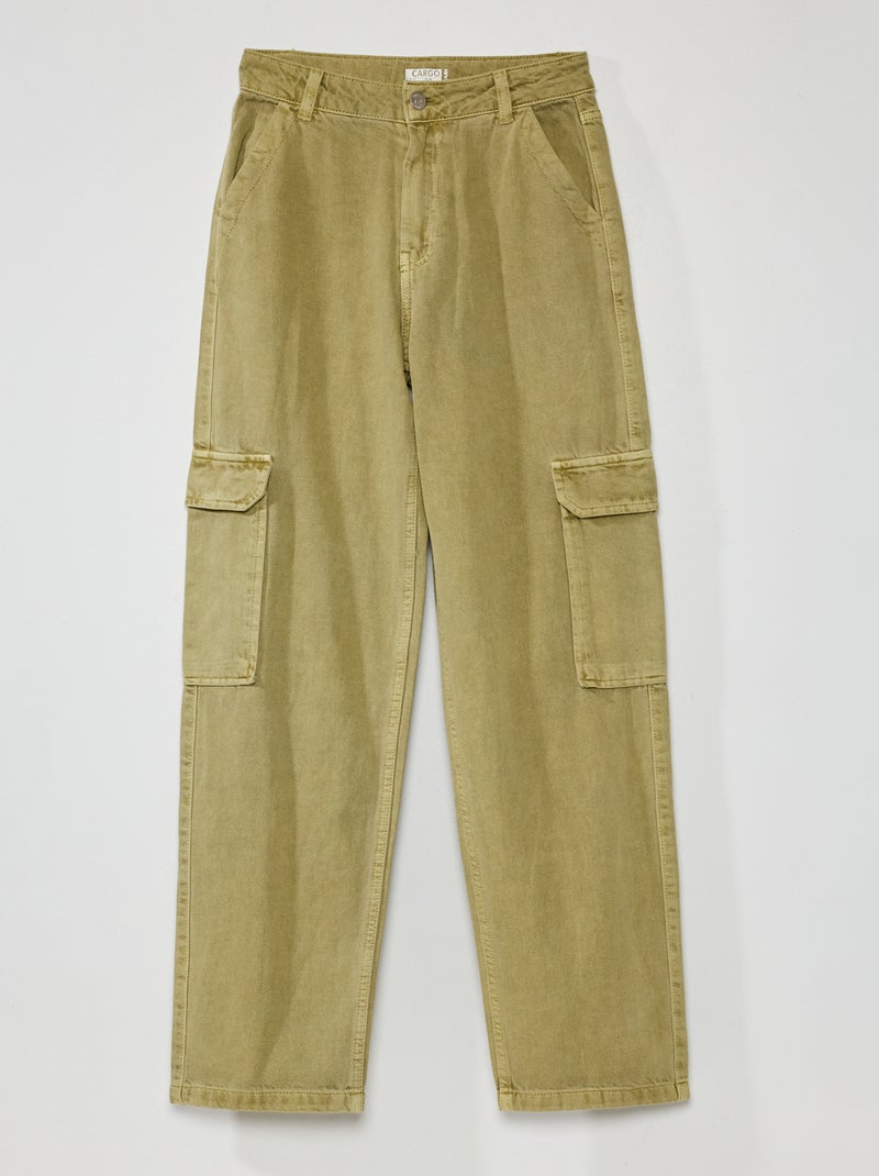 Jeans cargo flare KAKI Kiabi 22.00€