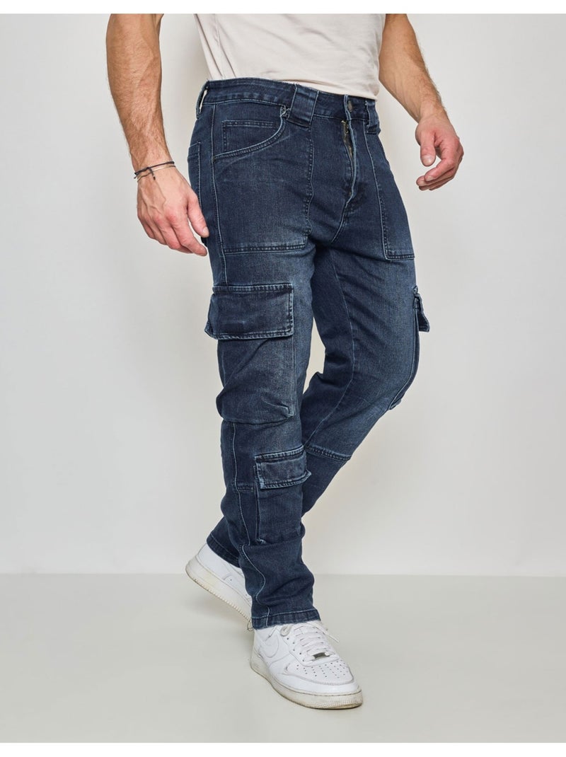 JEANS CARGO Kebello Blu - Kiabi