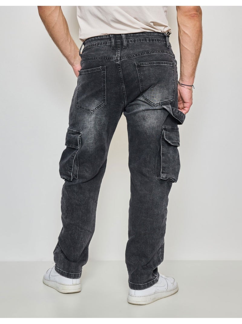 JEANS CARGO Kebello Grigio - Kiabi