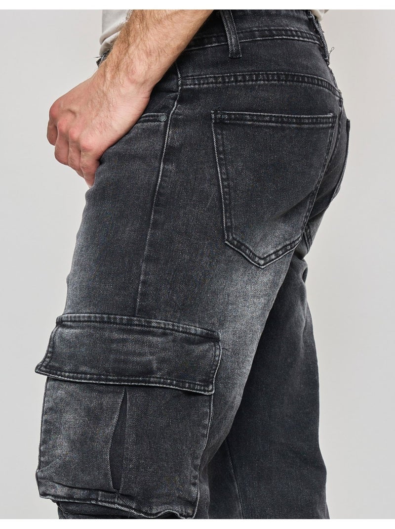 JEANS CARGO Kebello Grigio - Kiabi