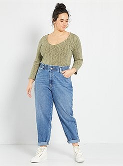 Saldi jeans vita alta donna Taglie forti donna | taglia 52 | Kiabi