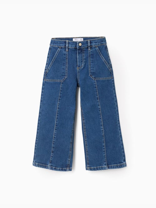 Jeans con cuciture in rilievo a gamba larga - Kiabi