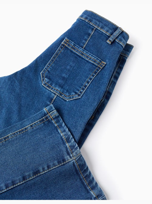 Jeans con cuciture in rilievo a gamba larga - Kiabi