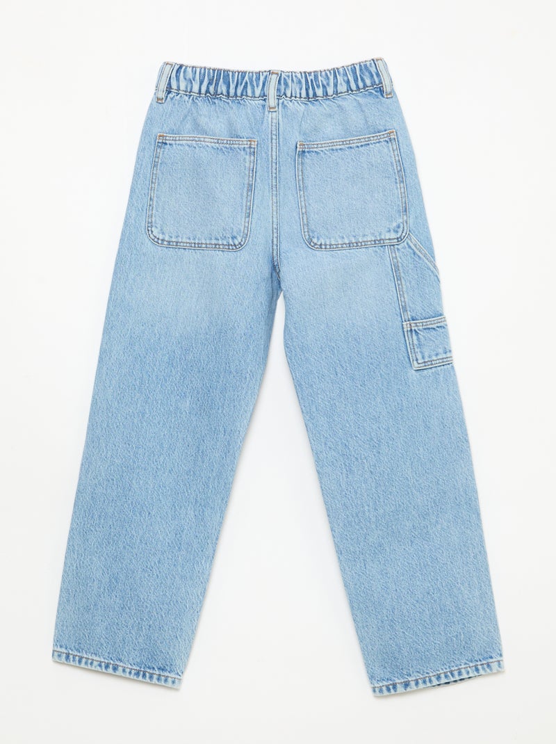Jeans con dettagli cut-out sulle ginocchia Blu - Kiabi