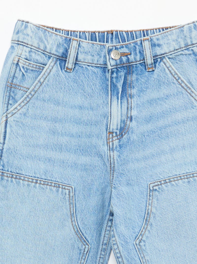 Jeans con dettagli cut-out sulle ginocchia Blu - Kiabi