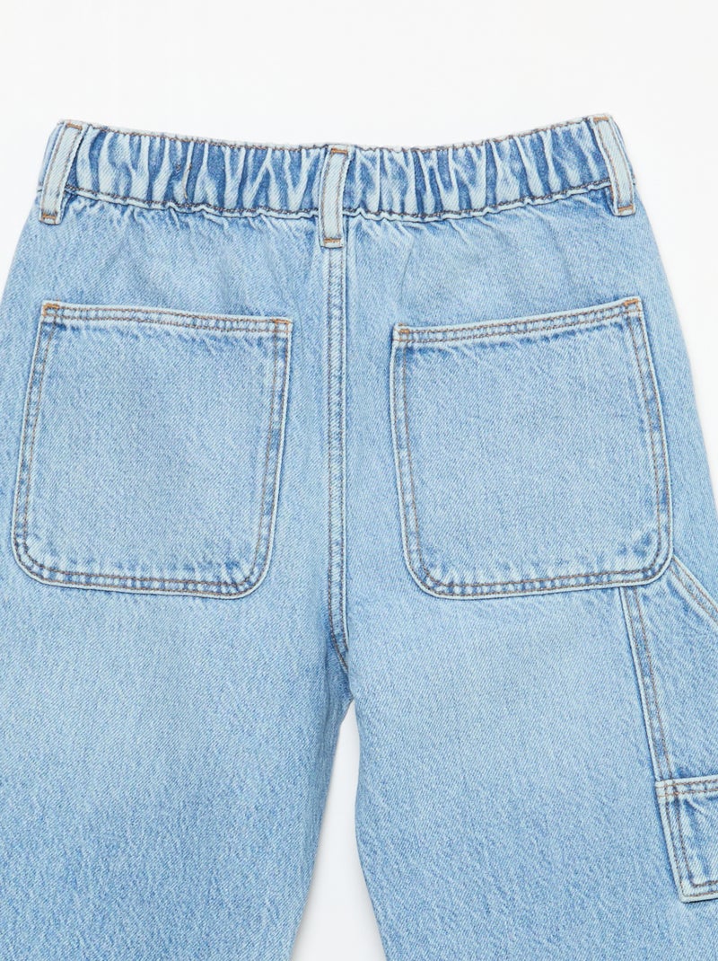 Jeans con dettagli cut-out sulle ginocchia Blu - Kiabi
