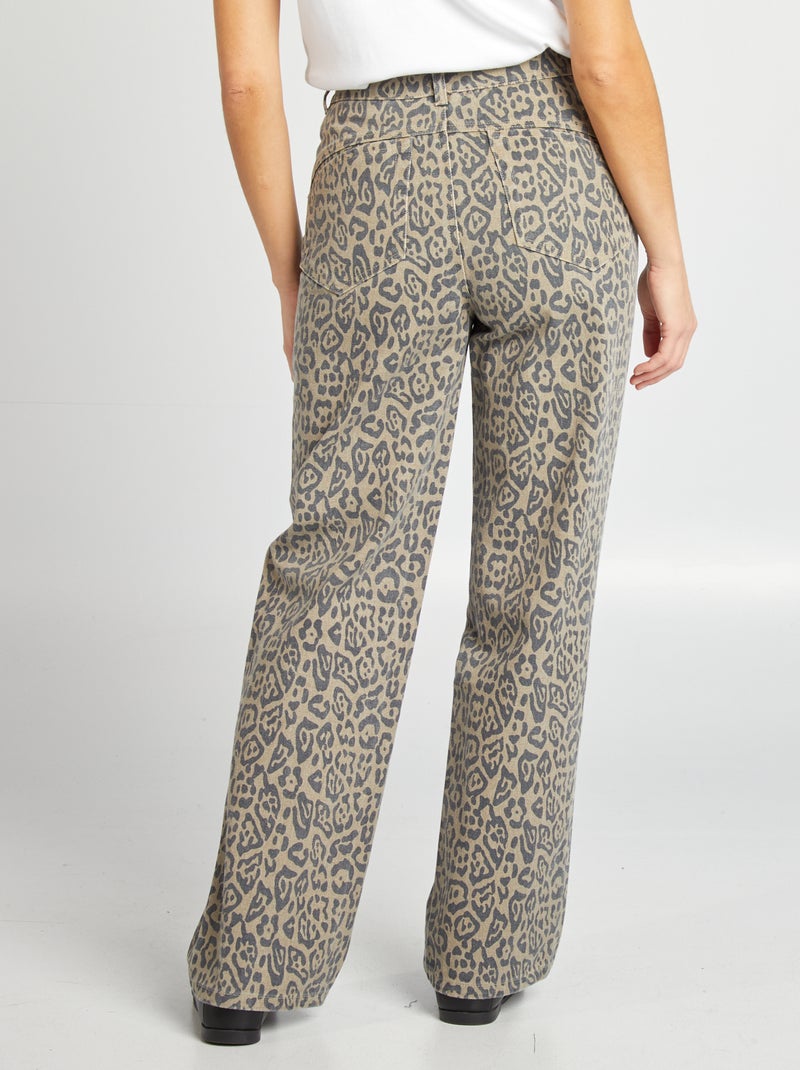 Floerns Gonna Maxi A Vita Alta In Tulle Con Stampa Leopardata – Taglie Forti (0XL-4XL), Elasticizzata, Midi - 2