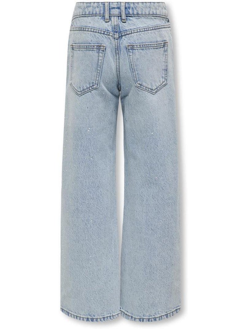 Jeans con Strass per Bambina Kids ONLY Blu - Kiabi