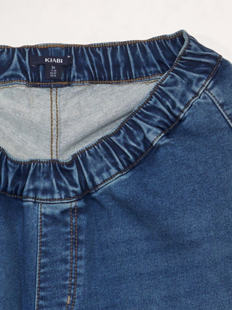 Jeans con vita elasticizzata - collezione facile da indossare BLU - Kiabi