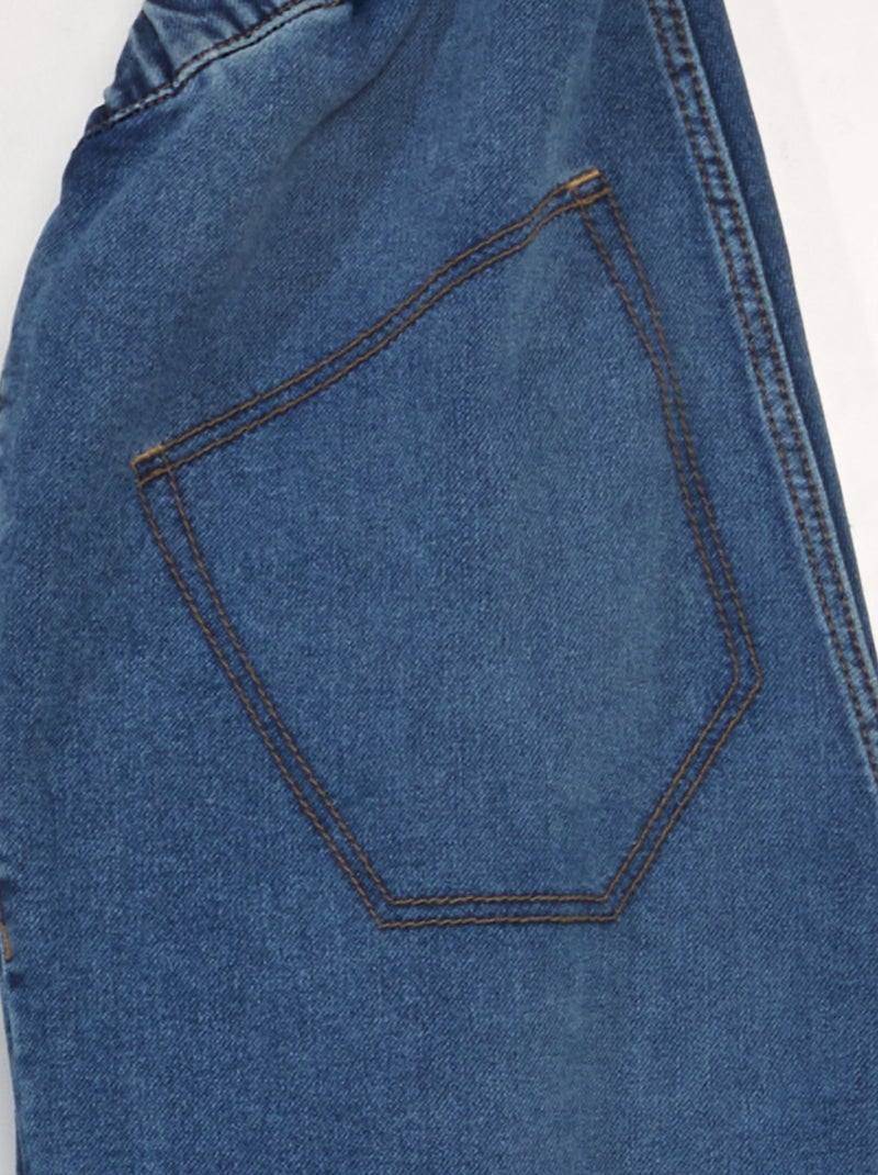 Jeans con vita elasticizzata - collezione facile da indossare BLU - Kiabi