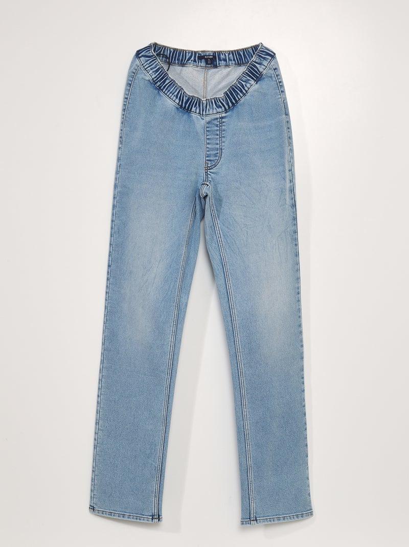 Jeans con vita elasticizzata - collezione facile da indossare BLU - Kiabi