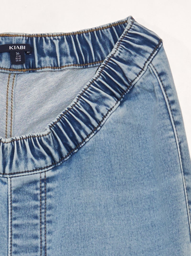 Jeans con vita elasticizzata - collezione facile da indossare BLU - Kiabi