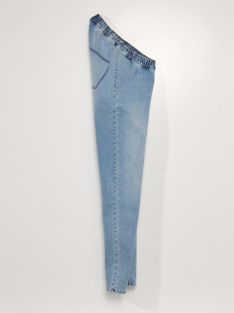 Jeans con vita elasticizzata - collezione facile da indossare BLU - Kiabi