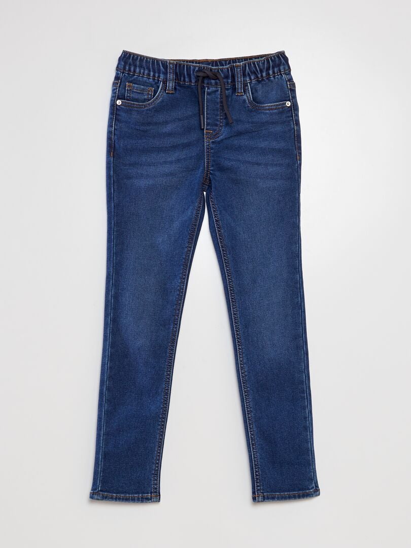 Jeans con vita elasticizzata e cordoncini BLU Kiabi 13.00€